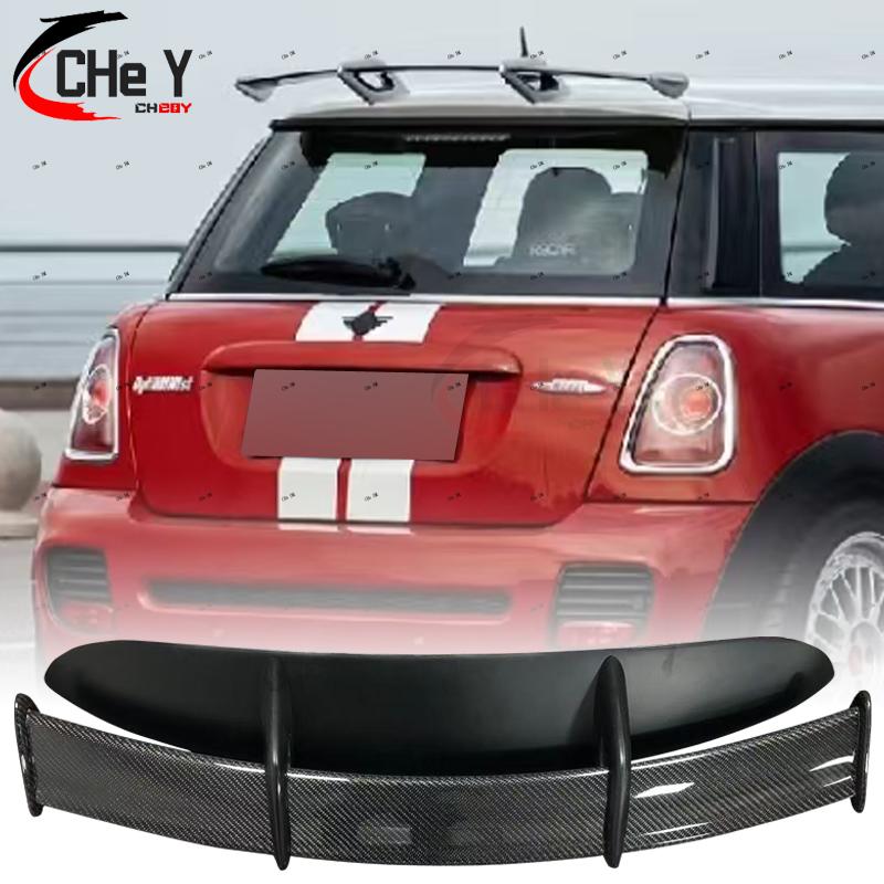 For Mini cooper 06-13 R56 Ver.2.11/2.12 Type B JCW Style FRP Carbon Fiber Roof Spoiler Rear Wing Exterior Body kits GT Spoiler