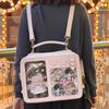 Квадратная прозрачная мочила Оригинальная Ita Bag Многофункциональные рюкзаки для женщин Рюкзаки в стиле преппи для женщин Милые крутые сумки