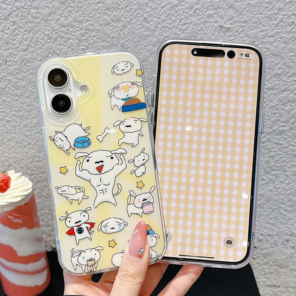 IMD Phone Case for iPhone 11 13 16 Pro Max Case iPhone 13 14 15 Pro Max 12 13 Pro Max 13 Pro 14 Pro Cartoon Cute Flower Animal Shock Wear-resistant