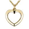 [Q7941] - Позолоченное колье «Love» - 12x12 мм