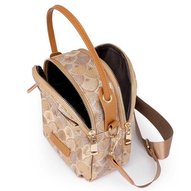 Кошелек для монет, женская сумка через плечо, сумка для мобильного телефона, маленькая квадратная сумка, многослойная сумка