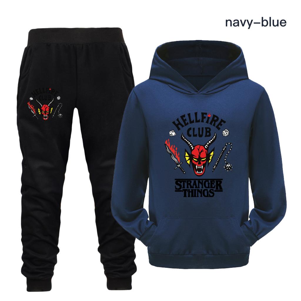 Children's Hooded Sweater Casual Suit Fashionable Loose Clothing Sets Girls