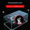 Transparent Triangle Corner Protector for Fish Tanks - Soft, Elastic, Anti-Collision Cover for Right Angle Glass and Acrylic To Safeguard Children.