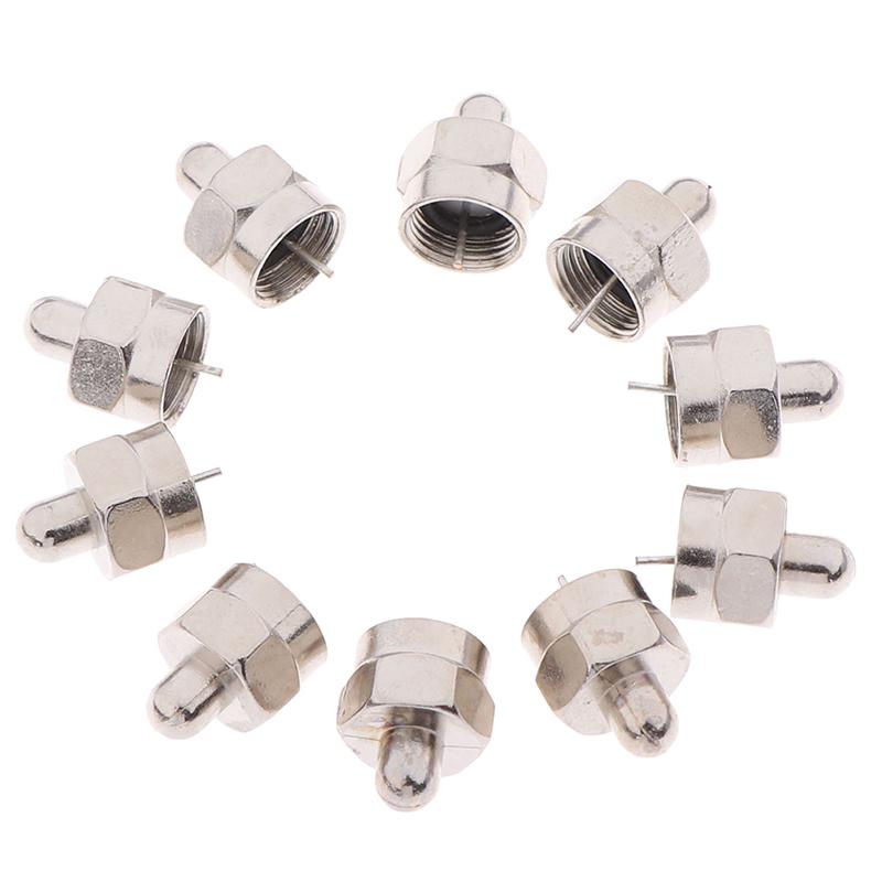 10Pcs 75 Ohm F Type Coaxial Male Terminator End Caps Connectors Rf Port