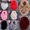Ladies Winter Warm Scarf Fashion All-match Thickening Plus Velvet Faux Fur Scarf Women