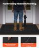 Front Door Mat, 1524 x 914 mm Commercial Floor Mat for Indoor and Outdoor, Stylish Stripedd Industrial Carpet with PVC Backing, Heavy Duty Washable