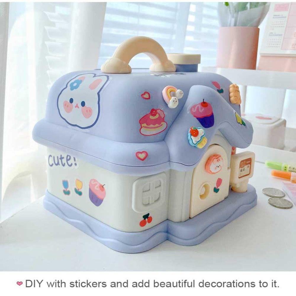 Gift Toy For Kids Save Money Auto Scroll Key Unlocking Password Electronic Piggy Banks Cash Dispenser Cash Box Money Saving Box