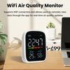 Новый WiFi монитор качества воздуха с тройным датчиком, умный дом, измеритель CO2, детектор температуры и влажности, инфракрасный датчик NDIR