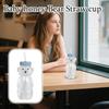 Honey Bear Straw Cup For Babies, 8-oz Honey Bear Cup With Lid, 3-Pack Learning Straw, Baby Bottle Set