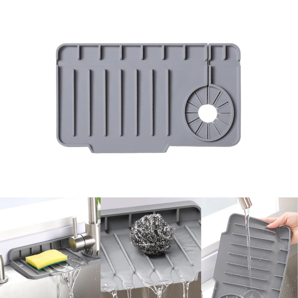 Силиконовая накладка на кран для сливного поддона для кухонной столешницы, наклонная, брызгозащищенная, прочная, легко моется, не