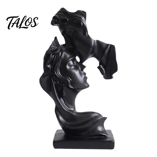 Декоративная скульптура для Resin Art, Скульптура целующейся пары, Абстрактная скульптура пары для декора дома, Минималистичная двусторонняя статуэтка лица, Романтическая