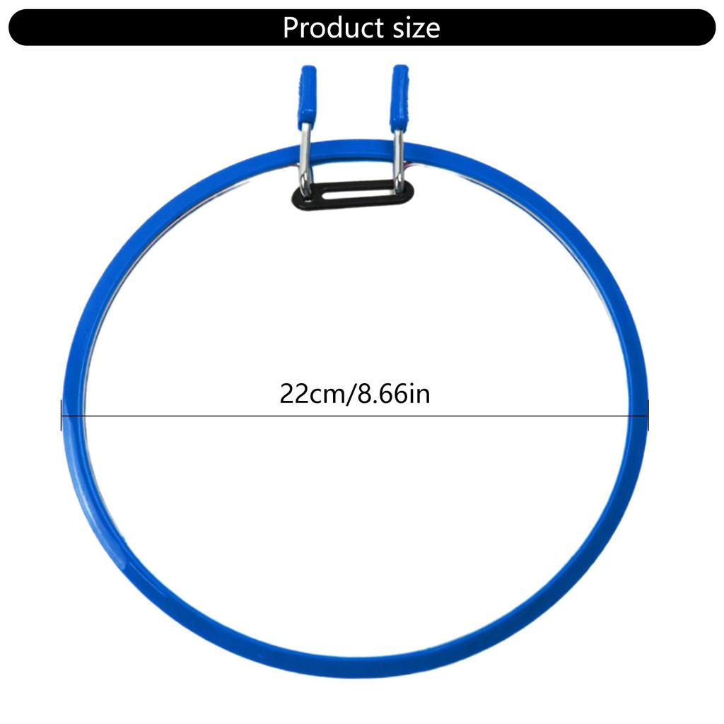 Регулируемые круглые пяльцы с пружинным зажимом для вышивки и шитья