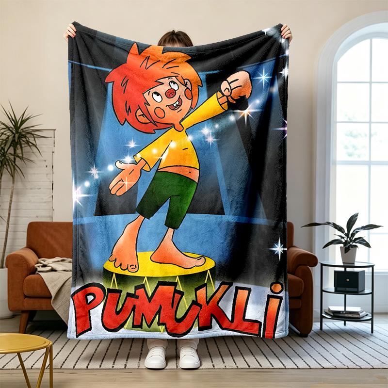 Meister Eder und sein Pumuckl Soft and comfortable flannel Suitable for sofas living rooms outdoor camping travel and also makes a great anniversary g