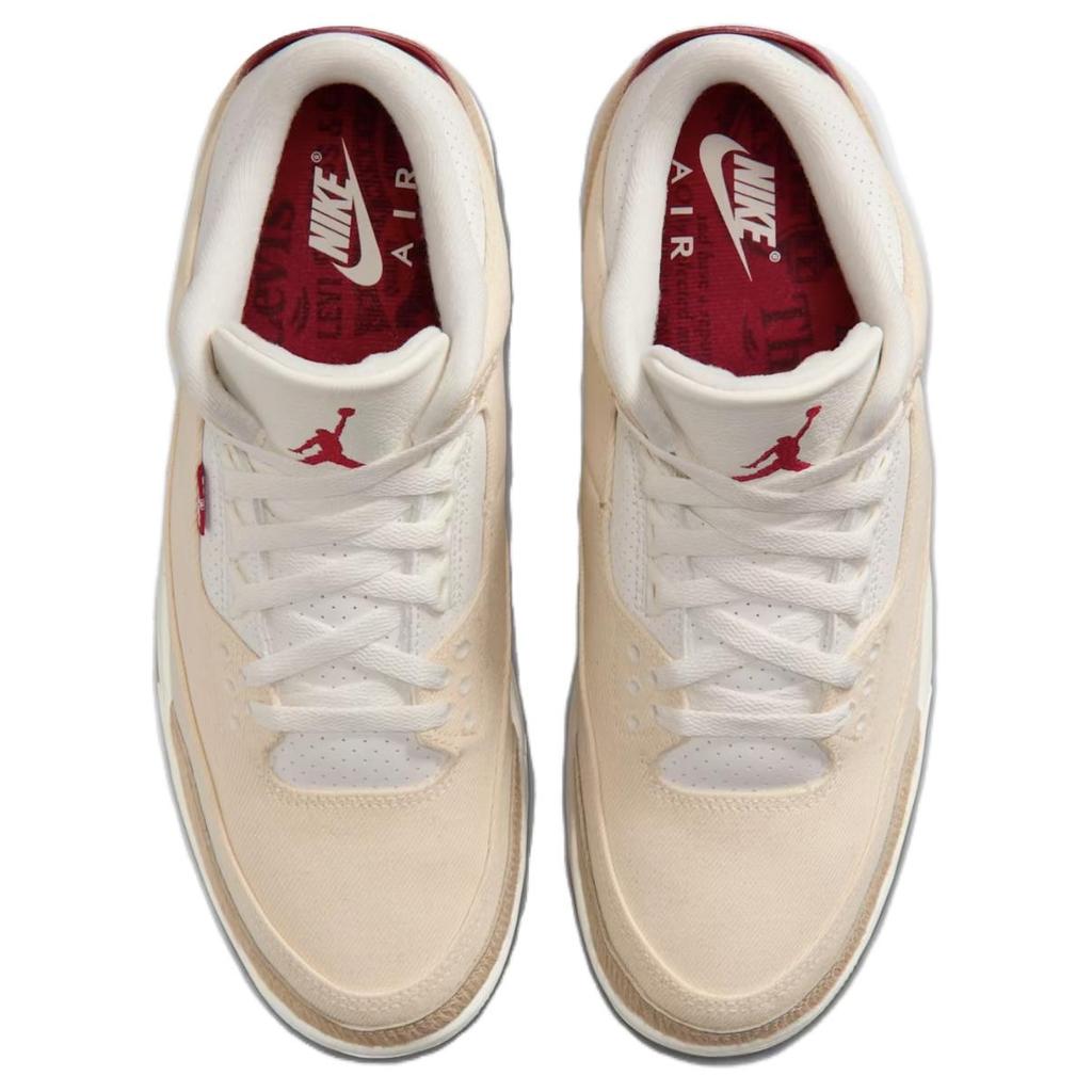 Jordan Air Jordan 3 Винтажные Баскетбольные Кроссовки Мужские Бежевый Красный IR0910-400