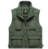 Мужской жилет с несколькими карманами на весну/осень — легкий, для фотосъемки на открытом воздухе/рыбалки, большой размер, модель 7838