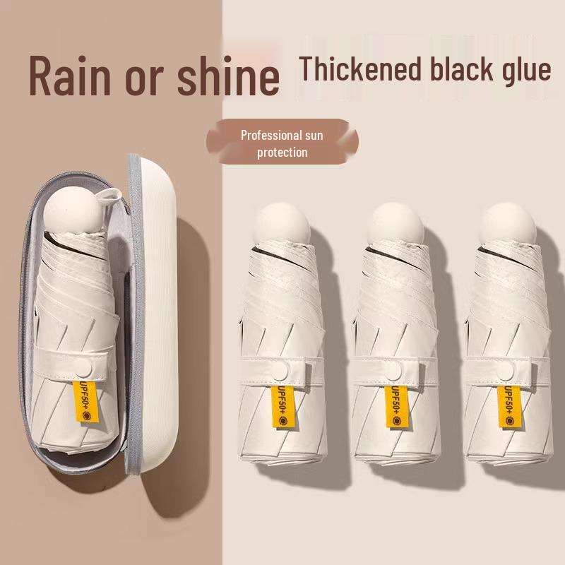 50% скидка на женский портативный солнцезащитный зонт - Защита от УФ-лучей, Ручное складывание, Зонт от дождя и солнца