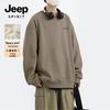 Мужской свитшот JEEP SPIRIT из плотного флиса с круглым вырезом