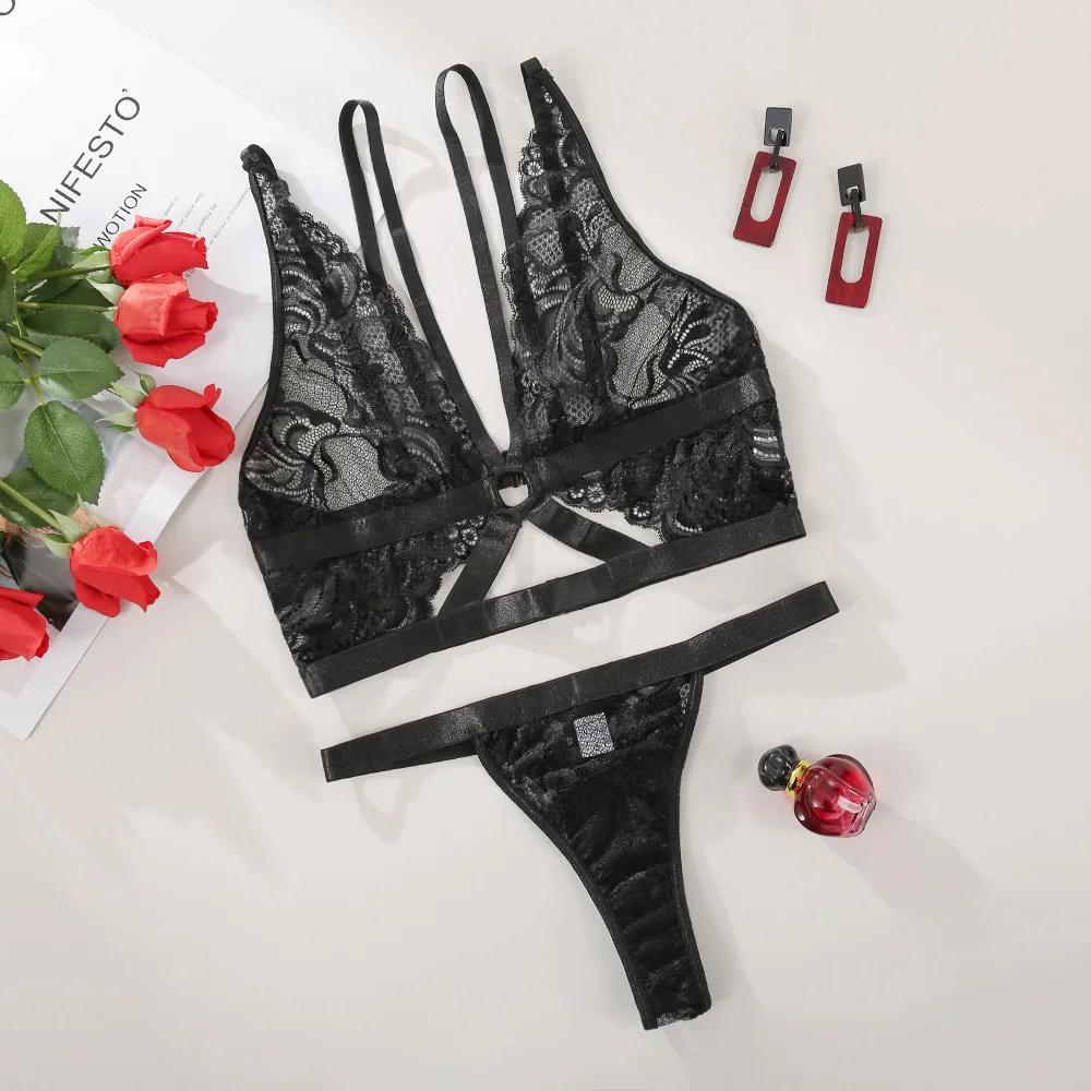 Горячий секс Женское кружевное прозрачное женское белье Babydoll Сексуальное прозрачное боди Сетчатое боди Женское нижнее белье Тедди Сетчатое женское боди