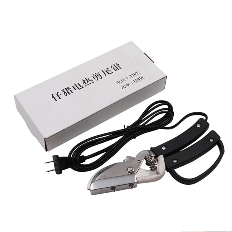 Бескровный хвостовой резак для поросенка, электрический нагревательный зажим, плоскогубцы для хвоста, для фермы