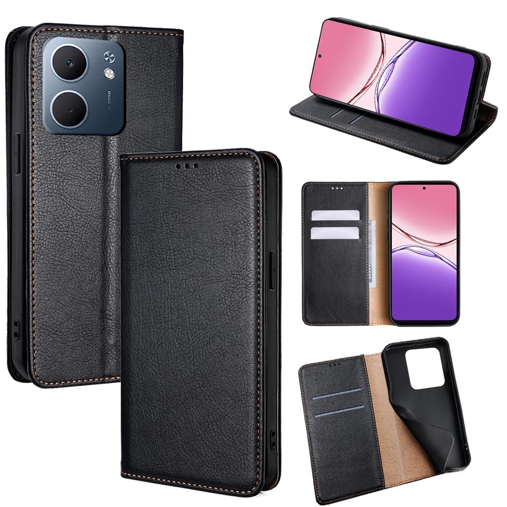 For Oppo A5x 5G Case Wallet PU Leather Magnetic Auto-Absorbed Phone Cover