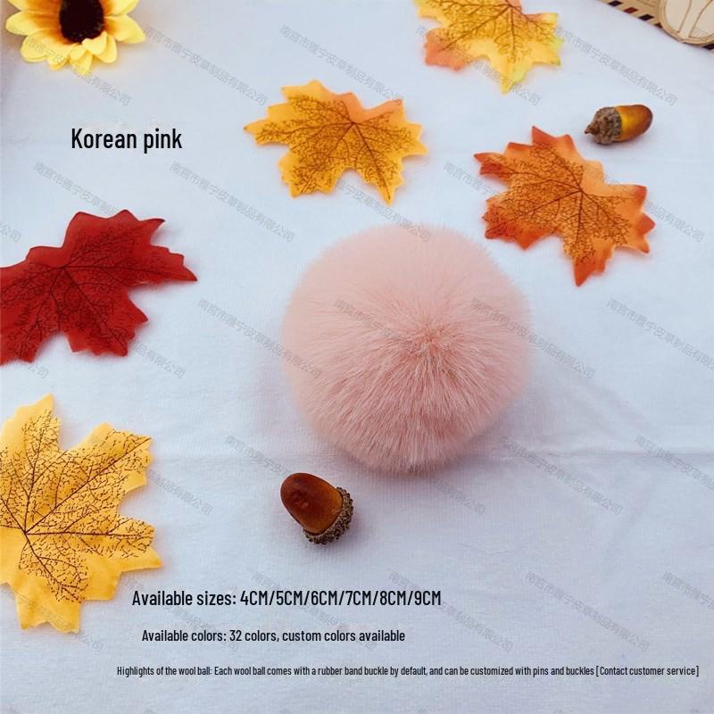 Цветной 5 см искусственный меховой шарик из кролика Рекс для украшения украшений, одежды и обуви, шляп