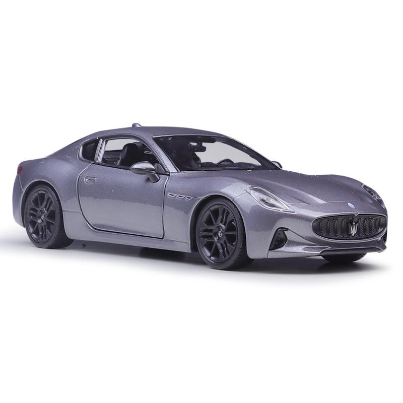 Welly 1/24 2023 Maserati Granturismo Folgore Coupe Alloy Sports Car Model Diecasts Metal Racing Car Vehicles Model Kids Toy Gift