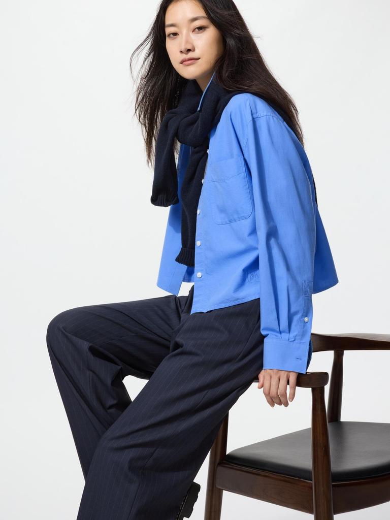 Uniqlo Японские широкие брюки Tuck, длинные