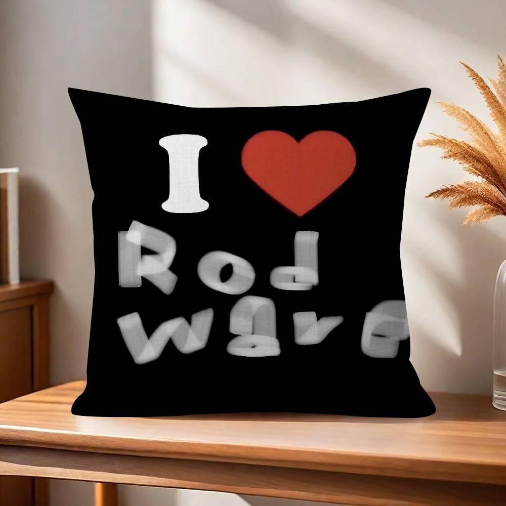 Хип-хоп рэпер Rod Wave Наволочка Чехол для подушки-плед в машину для дивана автомобиля Рождественский подарок 40x40 см 45x45 см