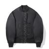 Li Ning Puffer Jackets Men's Black Baseball Collar Moderate Pilot Puffer Jacket AJDV328-1