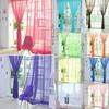 Colorful Floral Tulle Door Window Curtain Sheer Valances Scarf New