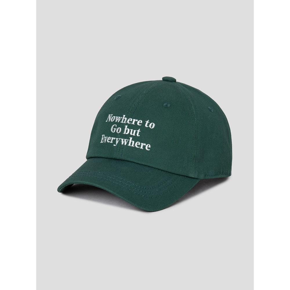 8SECONDS Cotton 3-Stripe Typo Ball Cap Green