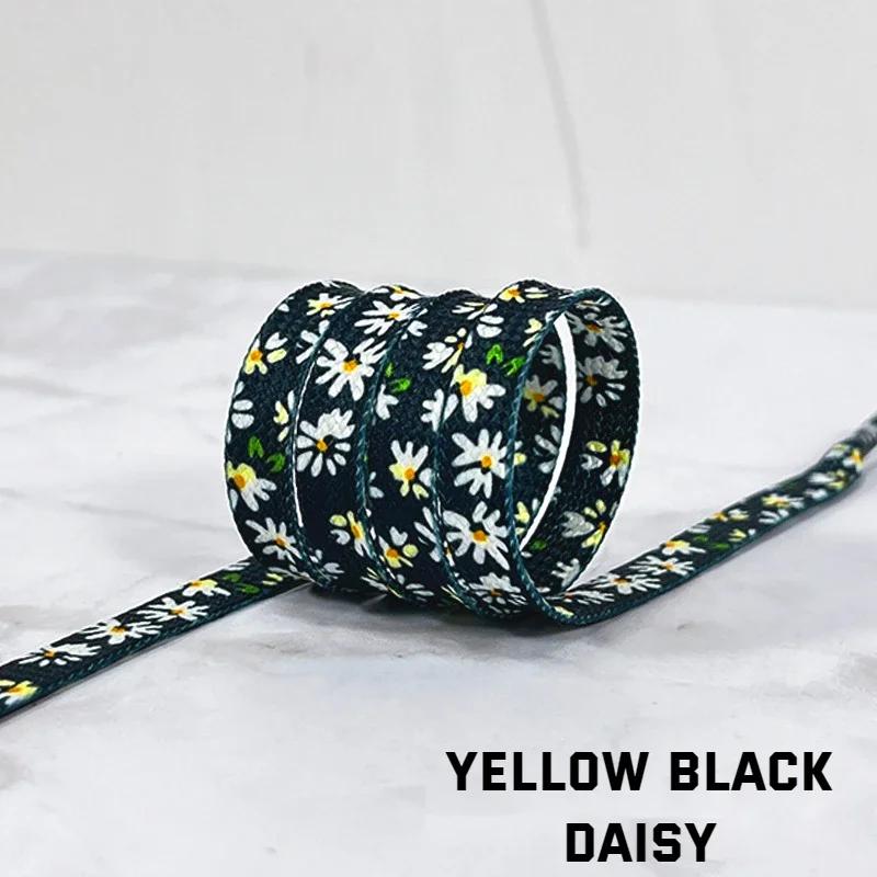 Новые шнурки Daisy Cherry Rope для обуви, шнурки с цветами для кроссовок, ремешок, спортивные шнурки, резинки для обуви AF1/AJ1, аксессуары