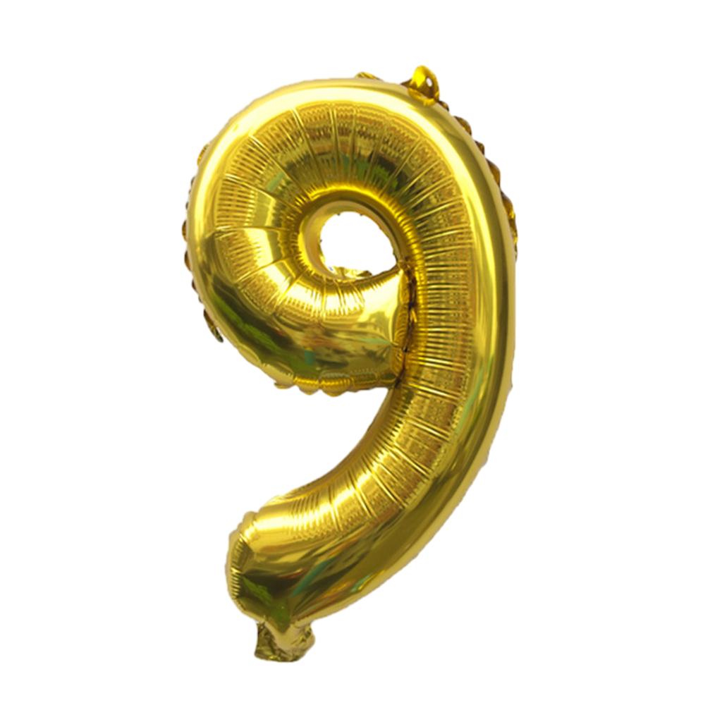 Алюминиевая пленка фольгированный воздушный шар с цифрами Широкое применение Безопасные и прочные цифры 0-9 фольгированные шары