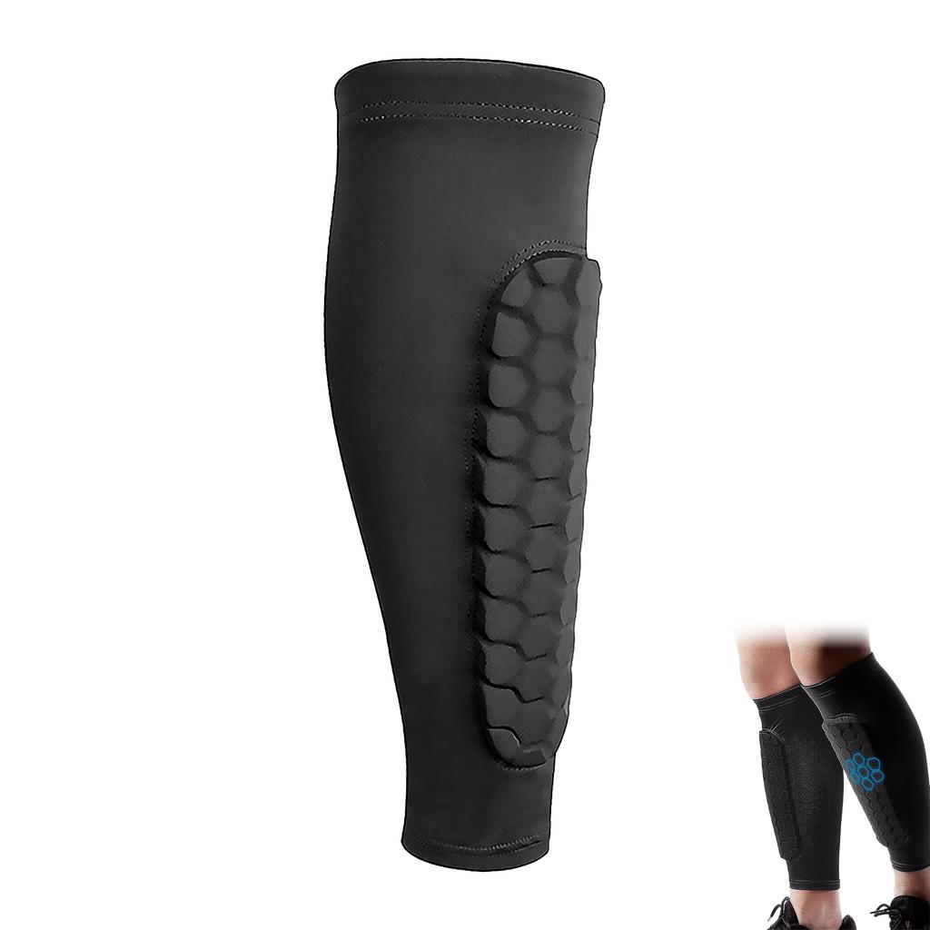 Calf Compression Sleeves with EVA Pads Breathable Shin Splint Support for Running Workouts Soccer Football
