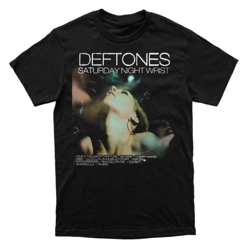 Альтернативный метал - Экспериментальный рок-бэнд Deftones - Американская ретро-повседневная хлопковая футболка с коротким рукавом