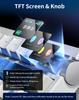 Aula NOVA75 75% Gasket Tri-Mode Keyboard 1.14"TFT Screen Knob Carbon Fiber 8000mAh Hot  Custom Mechanical Keyboard for PC Gamer