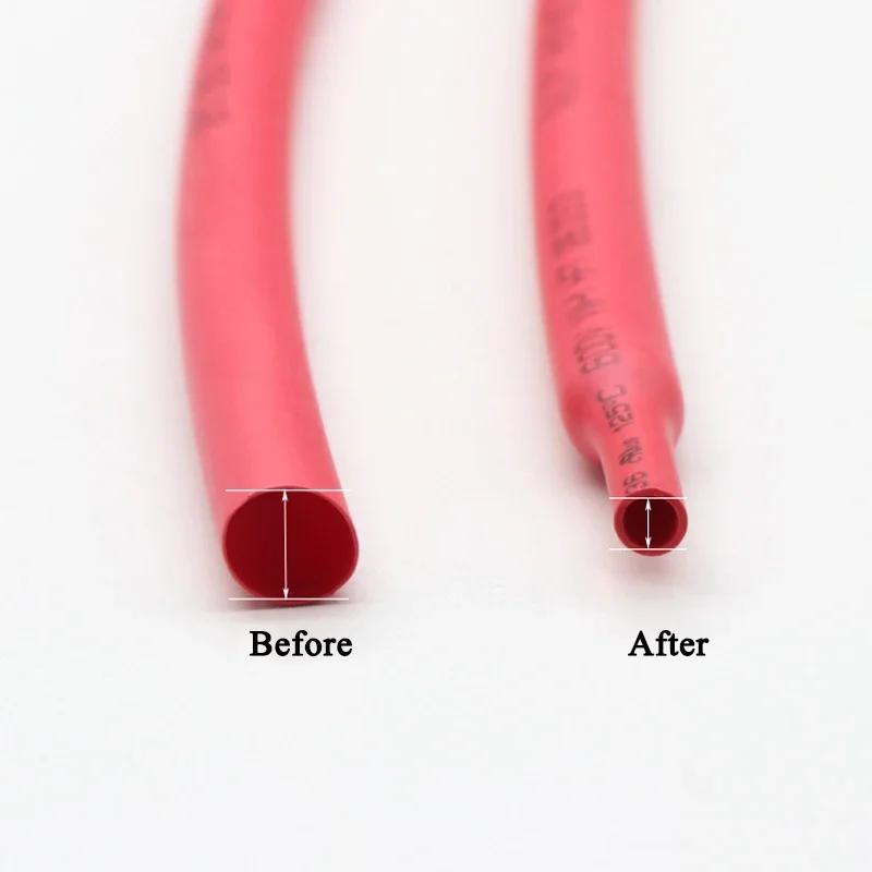 2:1 Heat Shrink Tubing Dia 1 2 3 4 5 6 7 8 9 10 12 14 16 20 25 30 40 50 Mm Thermoresistant Sleeve Cable Repair Polyolefin Tube