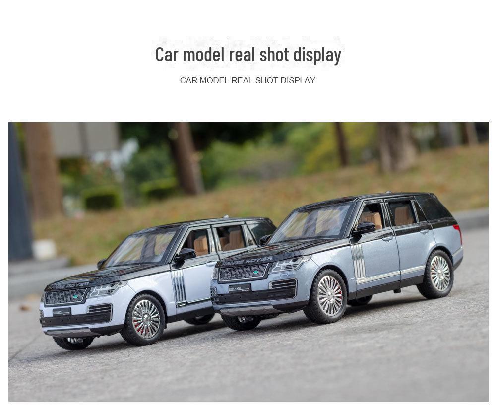 1/24 Land Rover Range Rover Модель автомобиля из легкого сплава со звуком и светом - Большая внедорожная игрушка