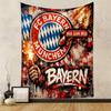 FC Bayern Munich Graffiti Style Patterned tapestry for bedroom and living room home decor