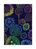 Tenugui Hand Made In Fireworks Niwa-zome Towel, Chu-dyed, 100% Cotton, Japan,