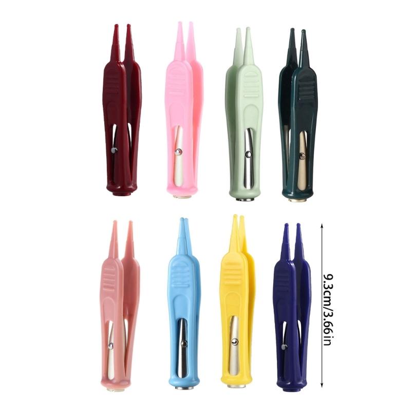 Baby Nasal Cleaning Too Infant Tool with Visible Light Flashlight Forceps Plastic Clip Dirt Clip with Lighted Tip Gift