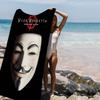 Science Fiction Film V For V-vendetta Anime Beach Swimming Towel Soft Absorbent Washcloth Children's Gifts For Kids Travel Gym