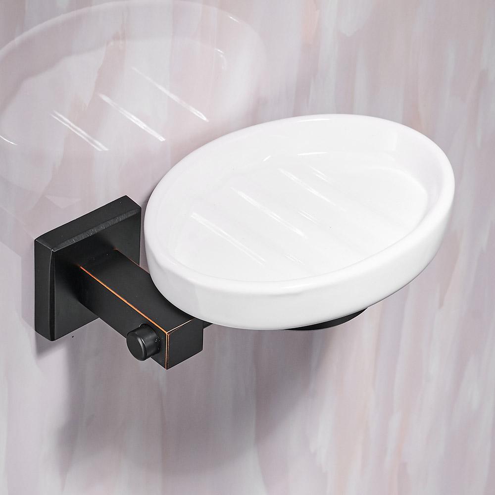 Bath Hardware Sets Black Brushed Bath Cup&Tumbler Holders Europe Toilet Brush Holder Towel Bar Paper Holders Cloth Hook WF-92500