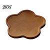 Wooden Storage Tray Wood Flower-Shaped Tray, Decorative Candle Holder Plate, Rustic Tabletop Jewelry Organizer, Serving Farmhouse for Food,