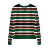 Women's Casual Striped Pullover Long Sleeve Shirt Oversized Sweatshirt