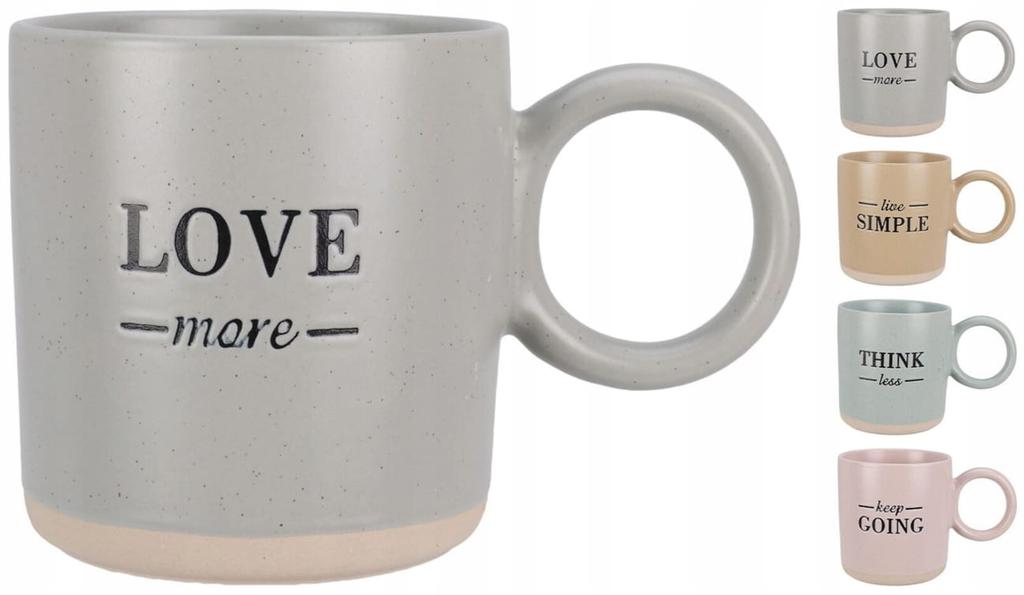 Ceramic mug with inscription 350ml 9x95cm