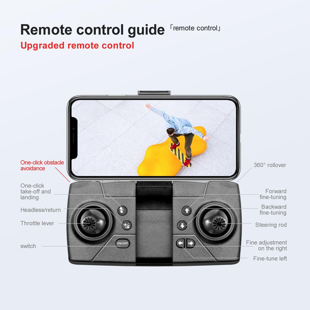 Радиоуправляемый дрон с камерой 4K Dual Carema RC Quadcopter с функцией траектории обхода препятствий