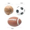 Mini Inflatable Rubber Ball Rugby Football Basketball Kids Outdoor Sports Toy