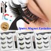 3 Pairs Eye Makeup Magnet Lashes Magnetic False Eyelashes Liqiud Eyeliner Beauty Kit Mink Eyelash