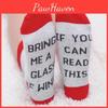80% Cotton If You Can Read This Men And Women's Embroidered Alphabet Cotton Socks Black Gray Red